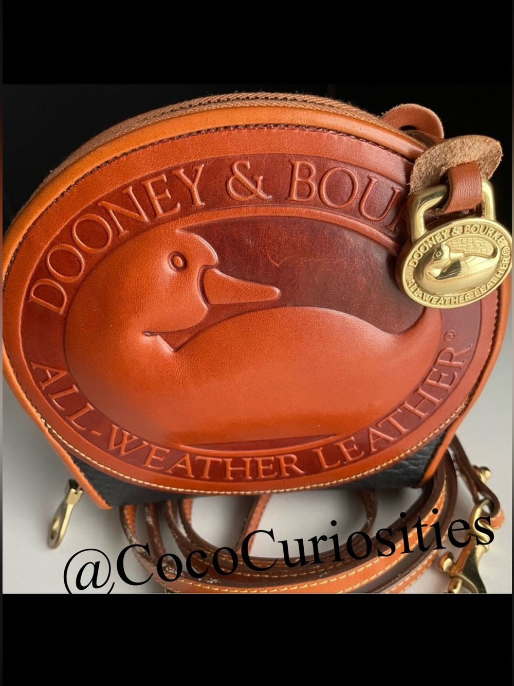Dooney & Bourke Brown Leather Crossbody Wallet Bag - Picture 4 of 16